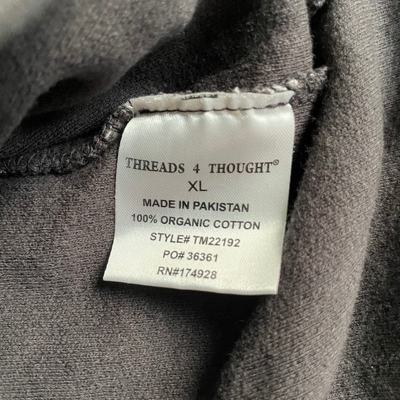 Threads 4 Thought Heather Gray Hoodie - Picture 7 of 8